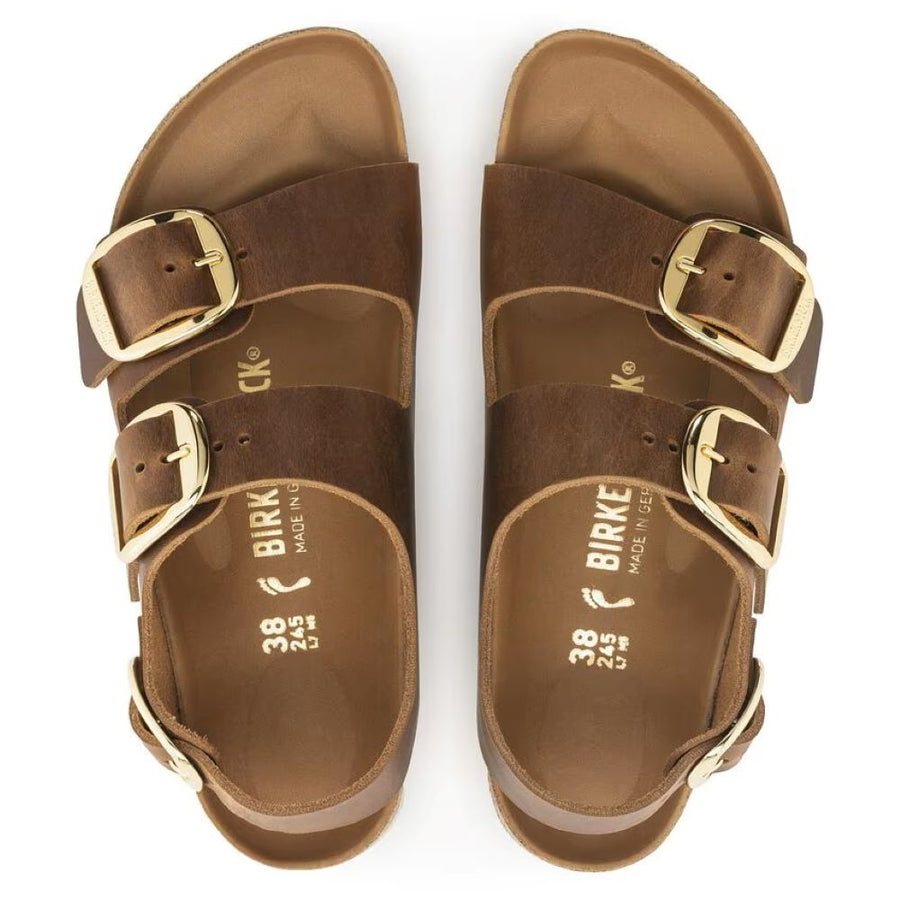 Birkenstock - Milano Big Buckle LEOI - 1024067 - Cognac Hex - Sandals