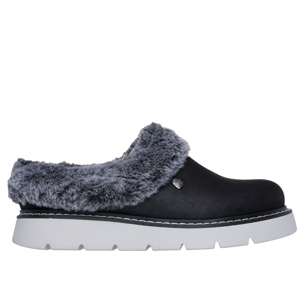 Skechers Keepsake Lite Cozy Blend Black Slippers