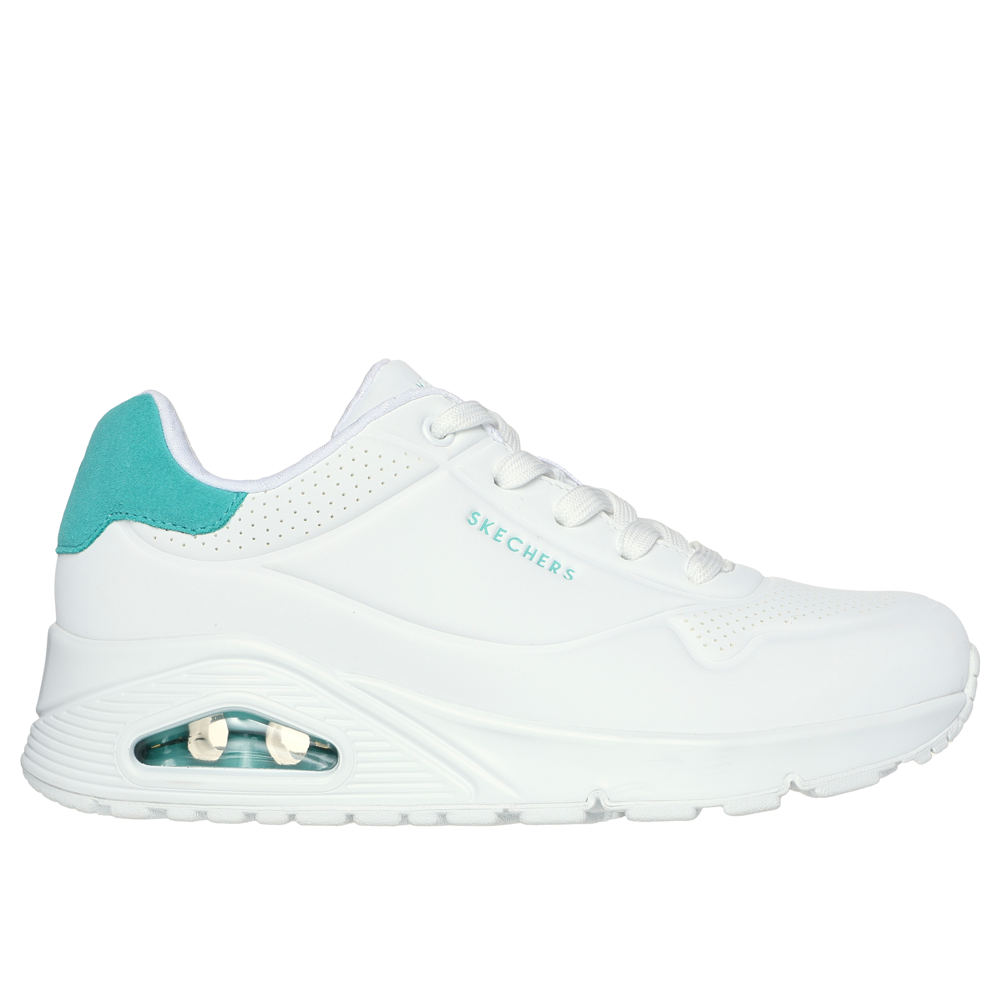 Skechers white trainers sales
