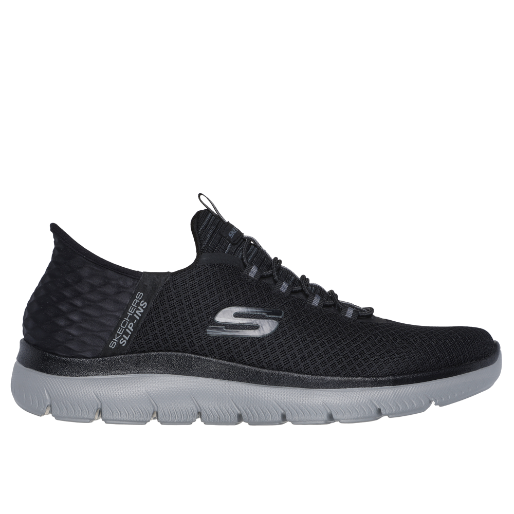 Skechers Summits High Range Black Charcoal Trainers Gibbs Shoes