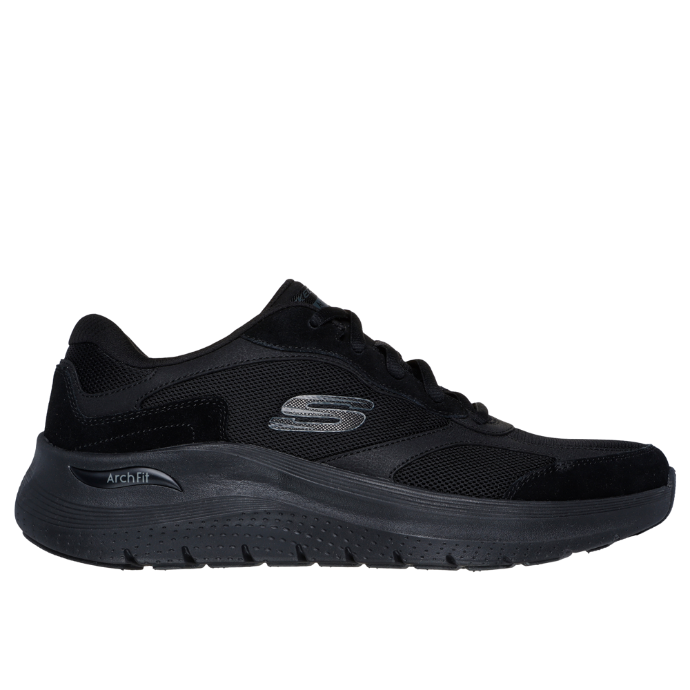 Skechers Arch Fit 2.0 The Keep Black Trainers Gibbs Shoes