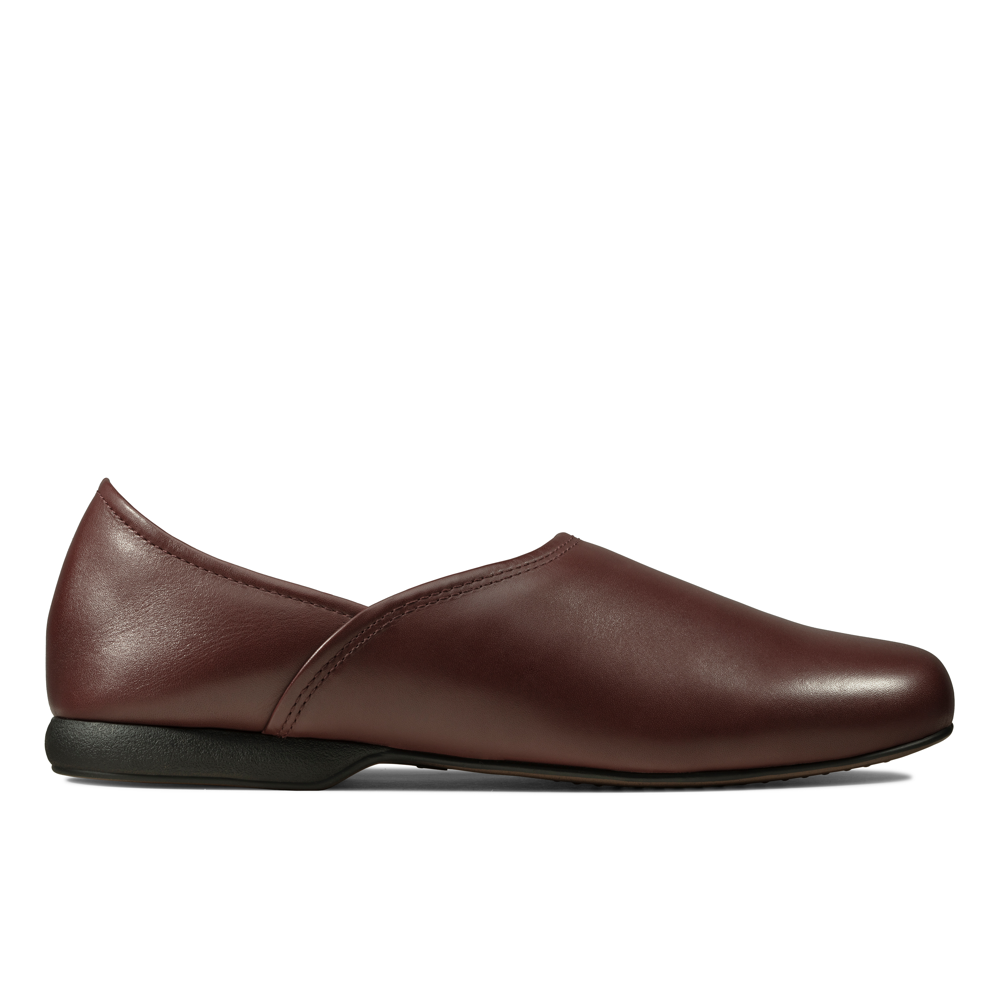 Clarks - Harston Elite - Burgundy Leather - Slippers