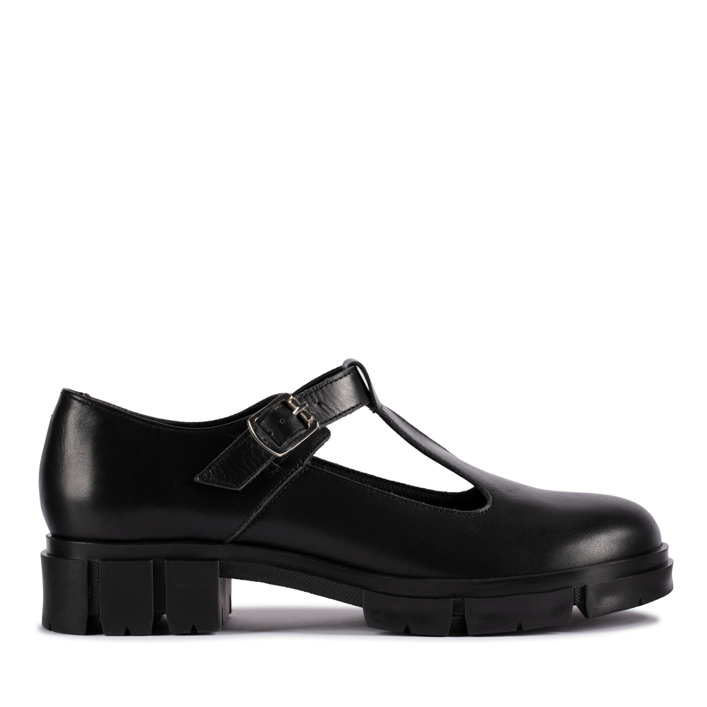 Clarks - Teala Bar - Black Leather - Shoes