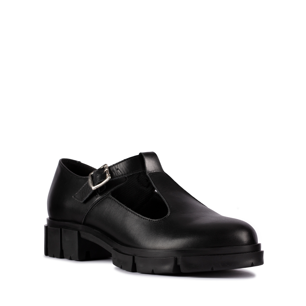 Clarks - Teala Bar - Black Leather - Shoes