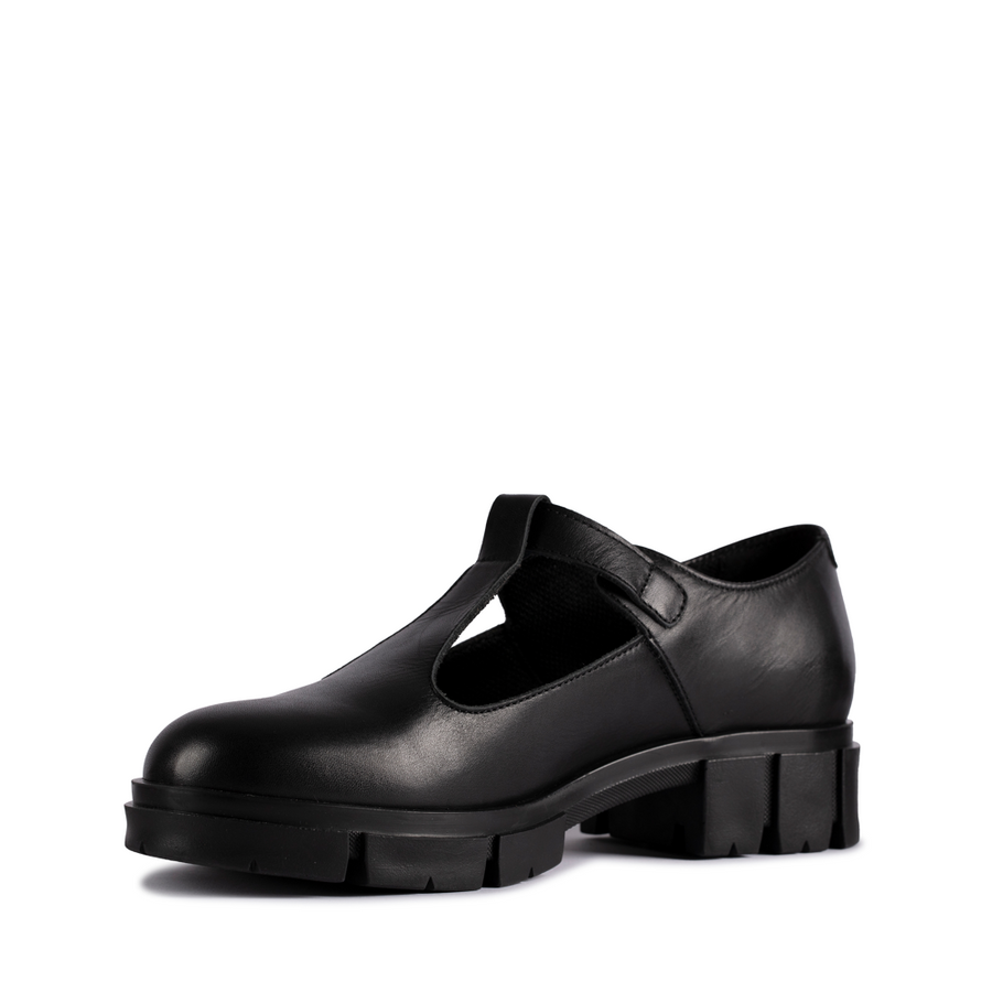 Clarks - Teala Bar - Black Leather - Shoes