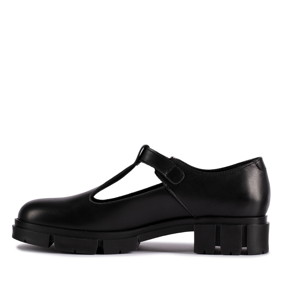 Clarks - Teala Bar - Black Leather - Shoes