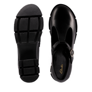 Clarks - Teala Bar - Black Leather - Shoes