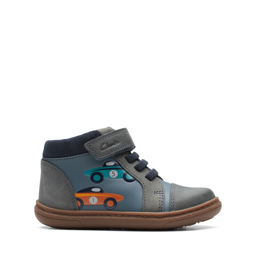 Clarks - Flash Retro T - Denim Blue Leather - Boots