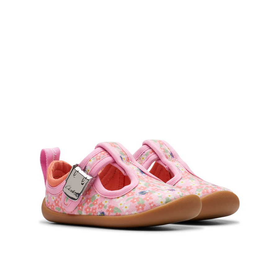 Clarks - RoamerBloom T. - Pink/Print - Canvas Shoes
