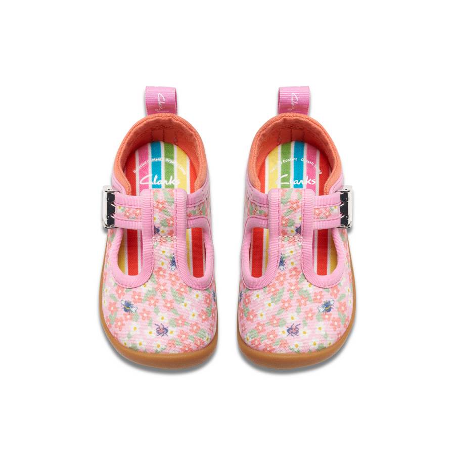 Clarks - RoamerBloom T. - Pink/Print - Canvas Shoes