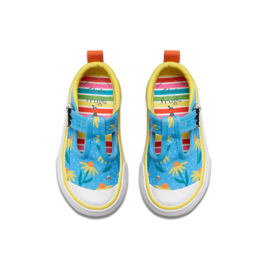 Clarks - FoxingBloom T. - Blue Print - Canvas Shoes