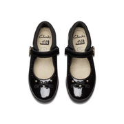 Clarks - Lock Magic K - Black Patent  - School Shoes