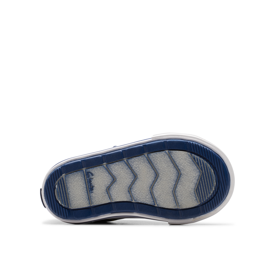 Clarks - Foxing Ocean T - Navy Print - Canvas Shoes