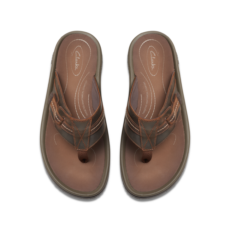 Clarks - Wesley Sun - Beeswax Leather - Sandals
