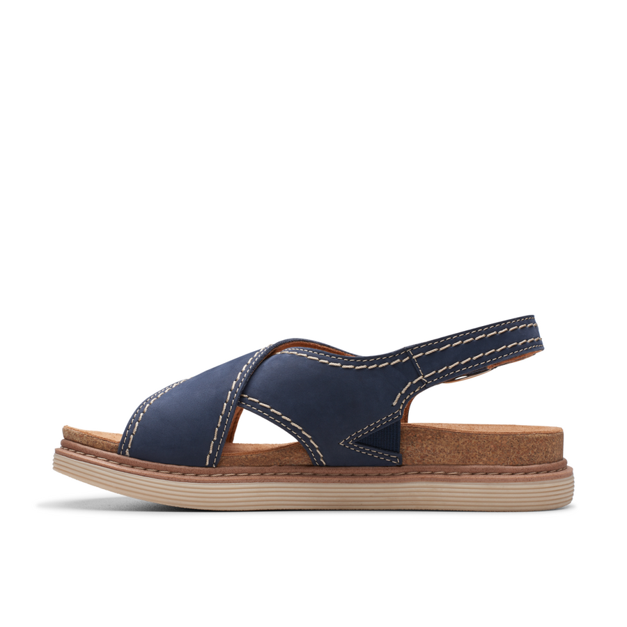 Clarks - Arwell Sling - Navy Nubuck - Shoes