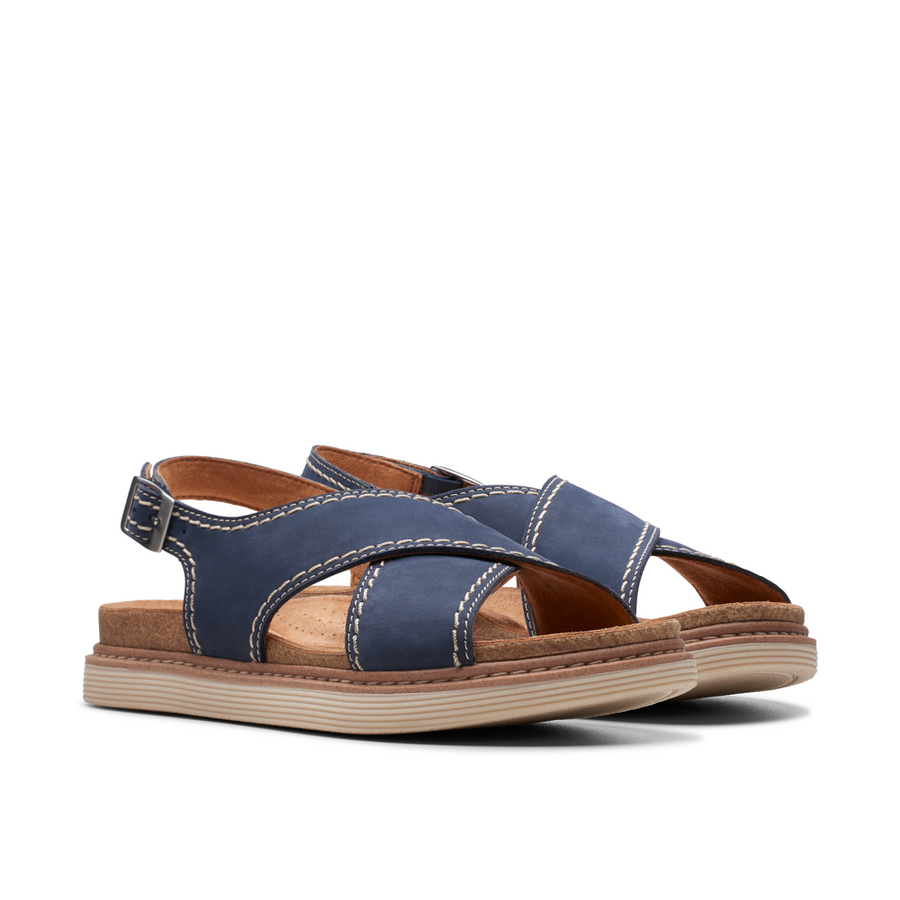 Clarks - Arwell Sling - Navy Nubuck - Shoes