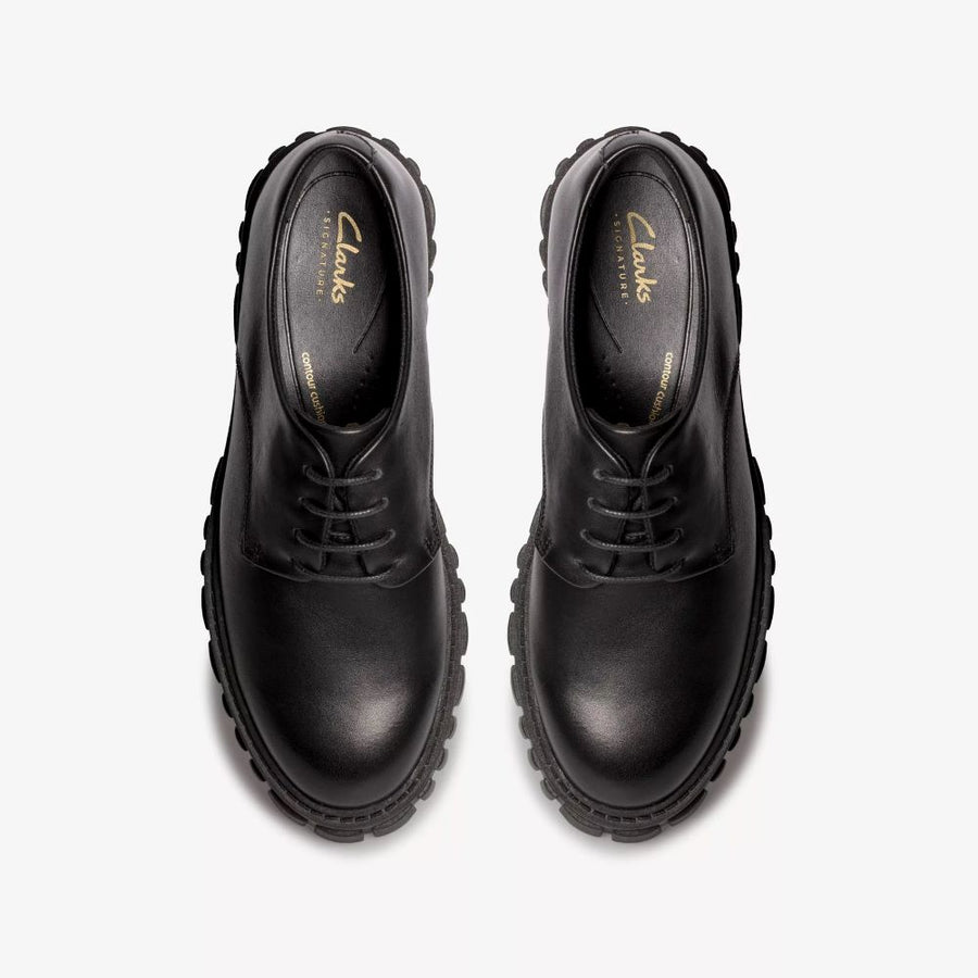 Clarks - Page Walk - Black Leather - Shoes