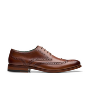 Clarks - Craft James Tip - Mid Tan - Shoes