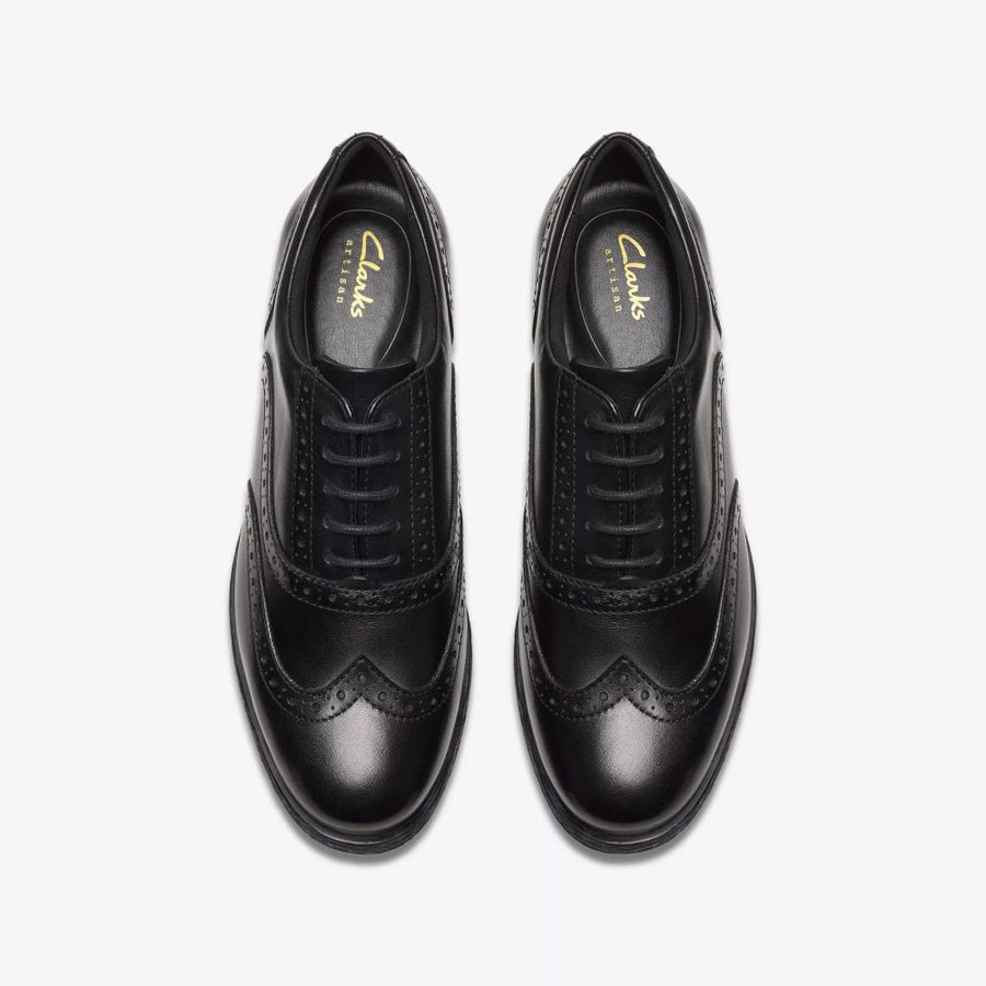 Clarks - Havisham Oak - Black Leather  - Shoes