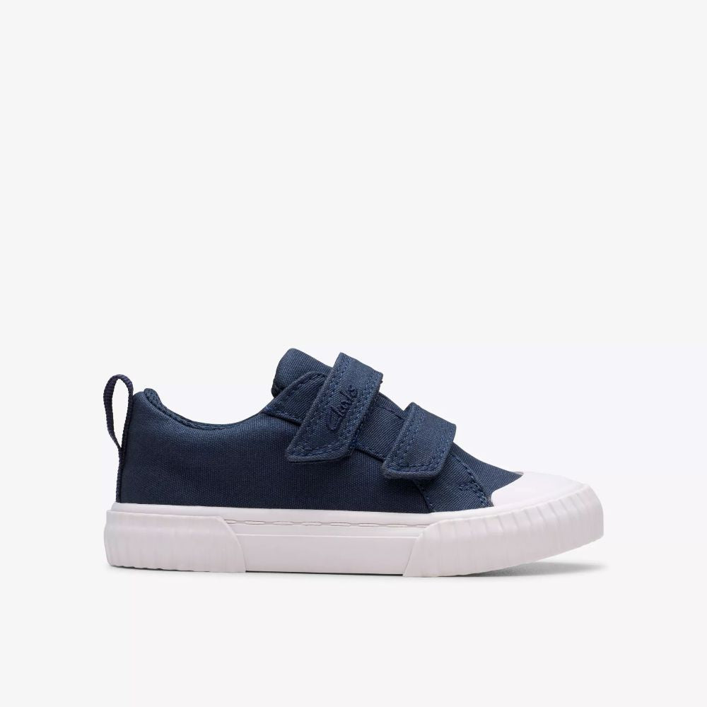 Clarks - Foxing Vibe T - Navy Canvas - Canvas Shoes