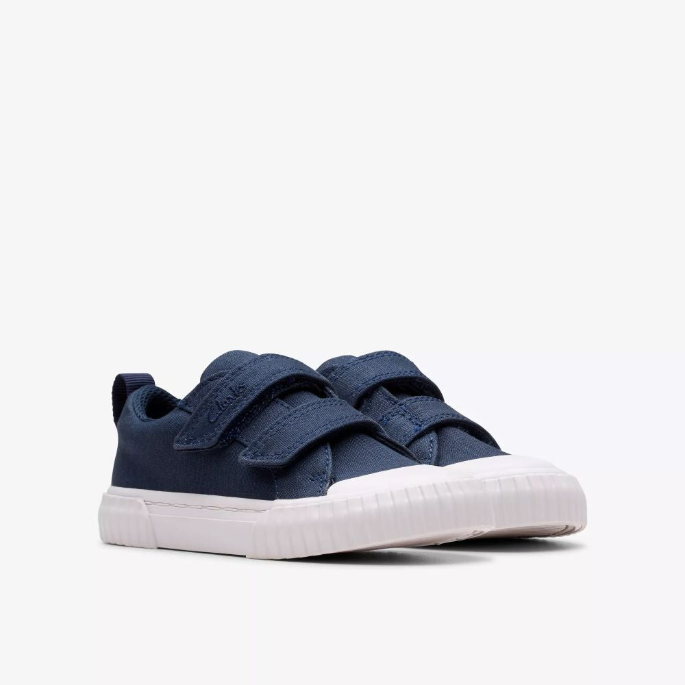 Clarks - Foxing Vibe T - Navy Canvas - Canvas Shoes