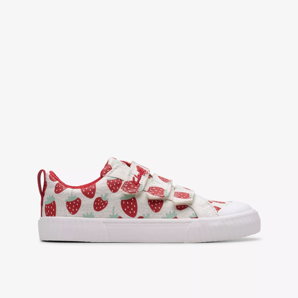 Clarks - FoxingFraiseK. - Cotton Metallic Fabric - Canvas Shoes