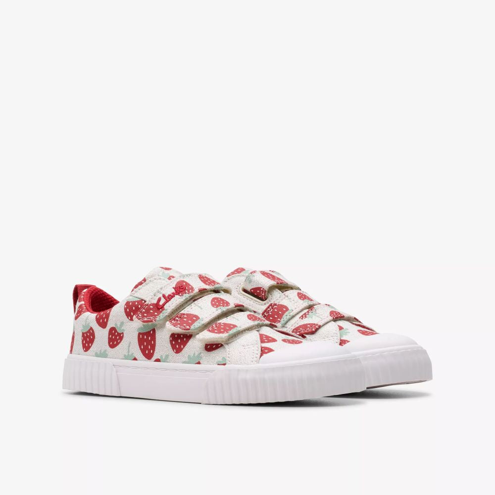 Clarks - FoxingFraiseK. - Cotton Metallic Fabric - Canvas Shoes