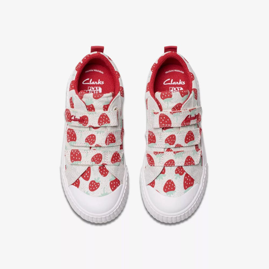 Clarks - FoxingFraiseK. - Cotton Metallic Fabric - Canvas Shoes