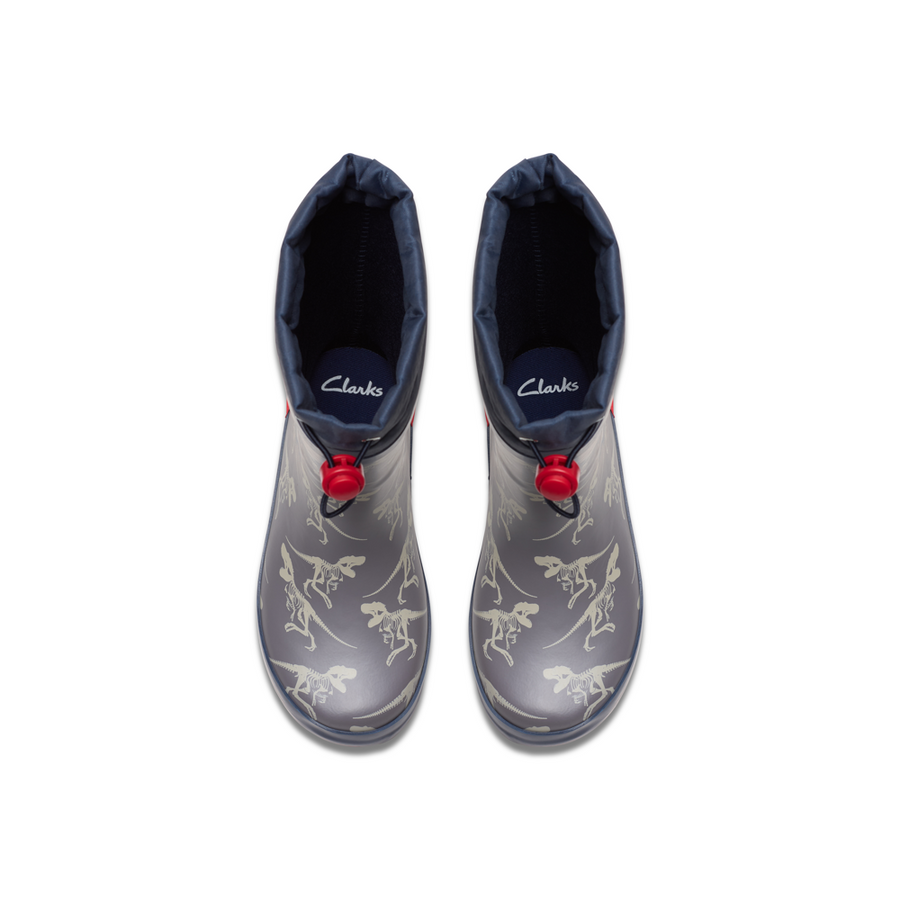 Clarks - Tarri Race K - Grey Combi - Wellingtons
