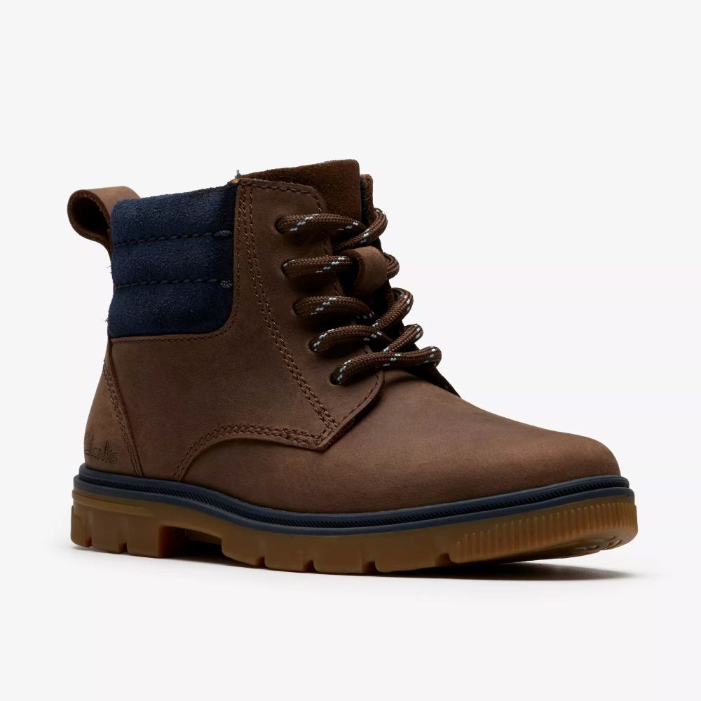 Clarks - LorcamTrail K - Dark Brown - Boots