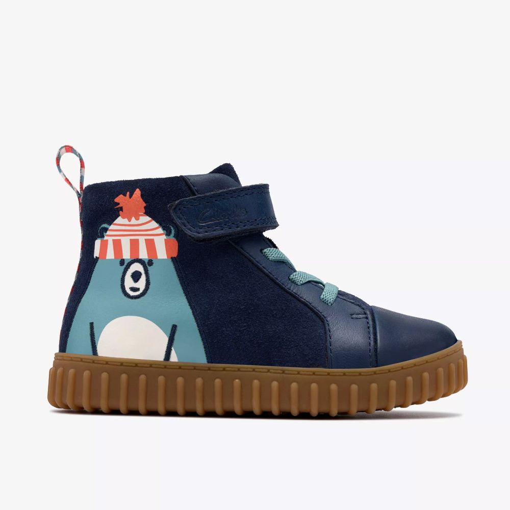 Clarks - Cove Kind T. - Navy - Boots