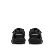 Clarks - Daze Kick K - Black Leather  - School Shoes