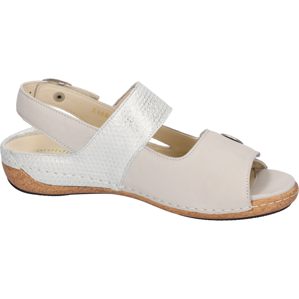 Waldlaufer - Heliett - Denver Poster Cement Silber - Sandals