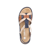 Rieker - 65918-90 - Pazifik/Cayenne/Nude - Sandals
