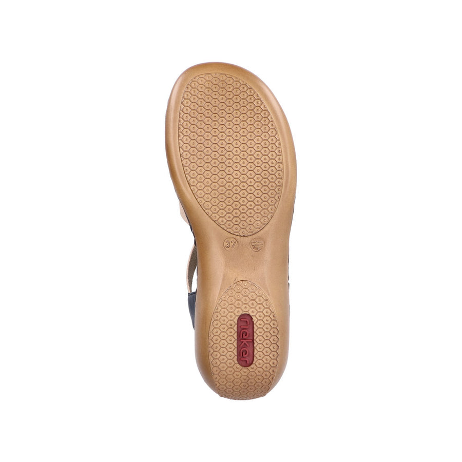 Rieker - 65918-90 - Pazifik/Cayenne/Nude - Sandals