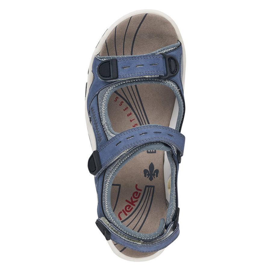 Rieker - 68874-14 - Jeans/Bleu-Silver - Sandals