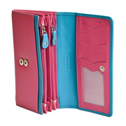Golunski - 8-002 L.W.Purse - 8-002FT - Fushia/Turq - Purses and Wallets