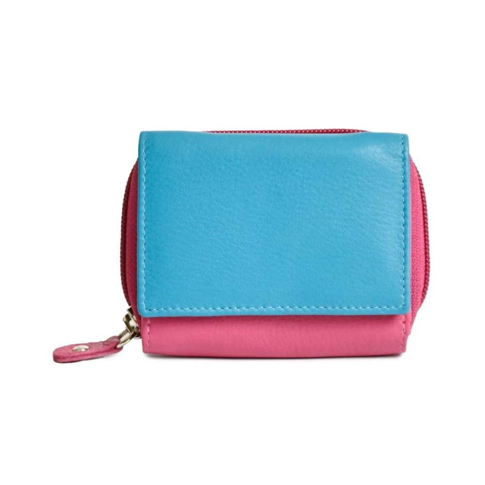 Golunski - 8-005 L.W.Purse - 8-005FT - Fushia/Turq - Purses and Wallets