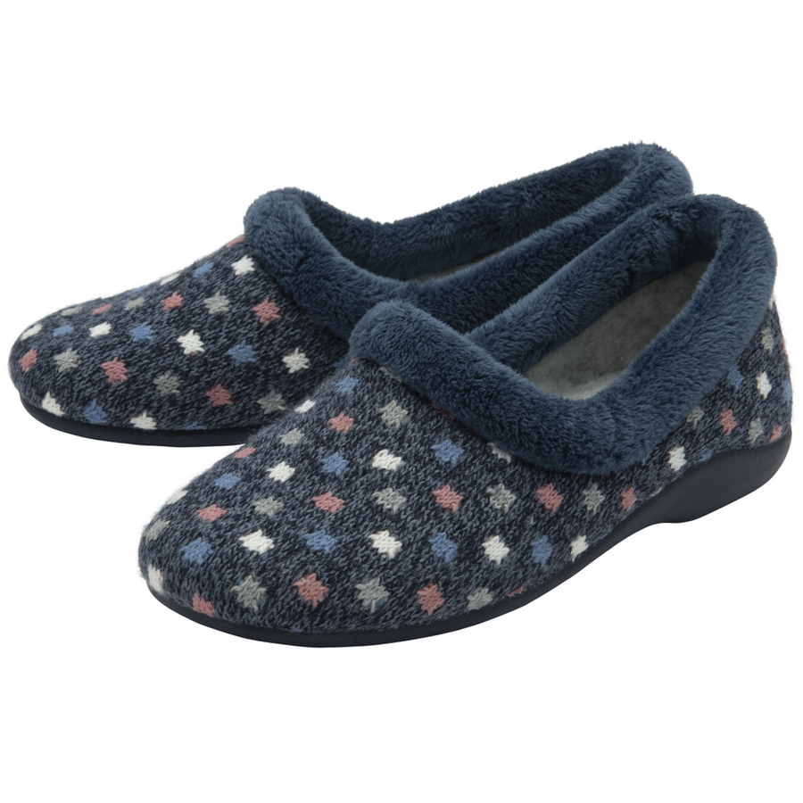Lotus - Amparo - ULH132DE - Navy  - Slippers