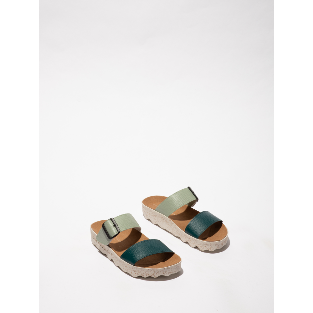Asportuguesas - Coly L - Eco Yannick - Peacock/Sage - Sandals