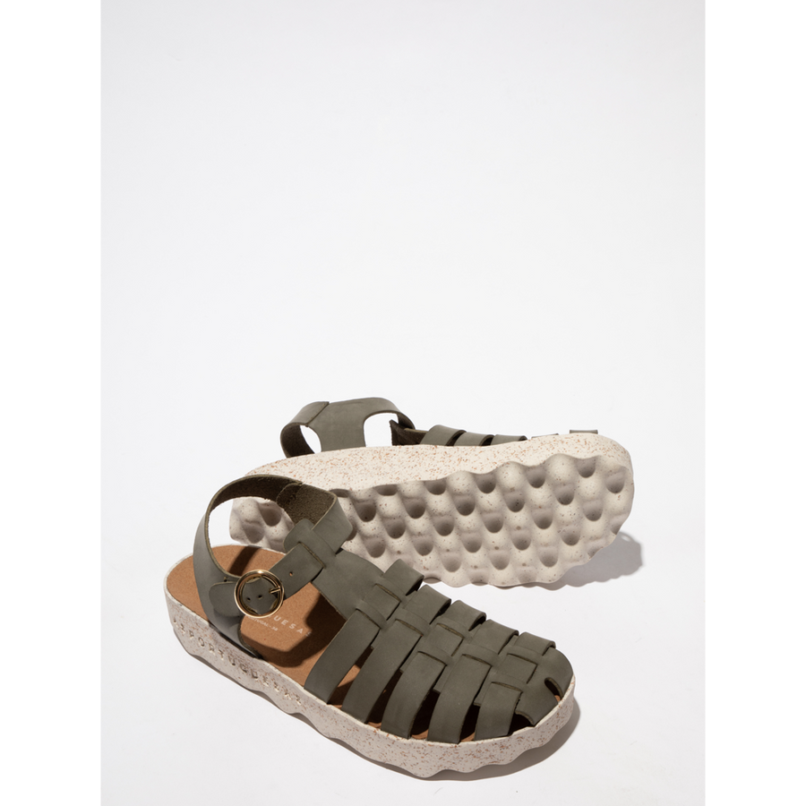 Asportuguesas - Calix L - Crazy Nubuck - Khaki - Sandals