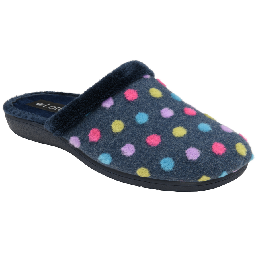 Lotus - Berlie - Blue Spot - Slippers