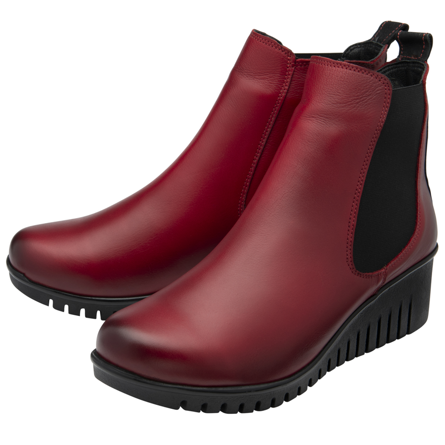 Lotus - Dresden - Red Leather  - Boots