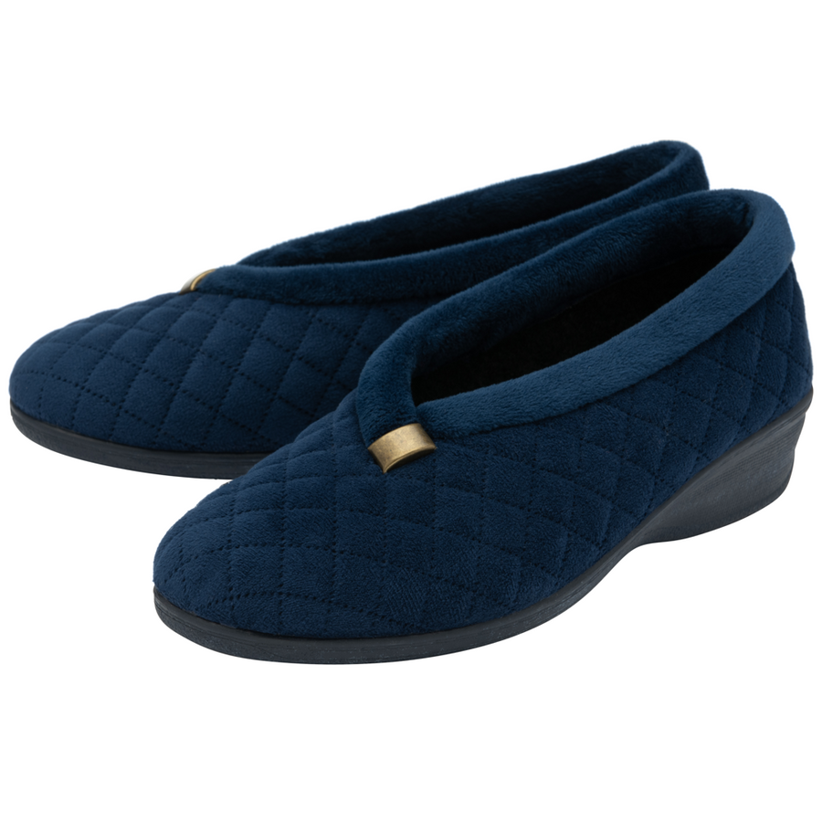 Lotus - Eadie  - ULH089DE - Navy  - Slippers