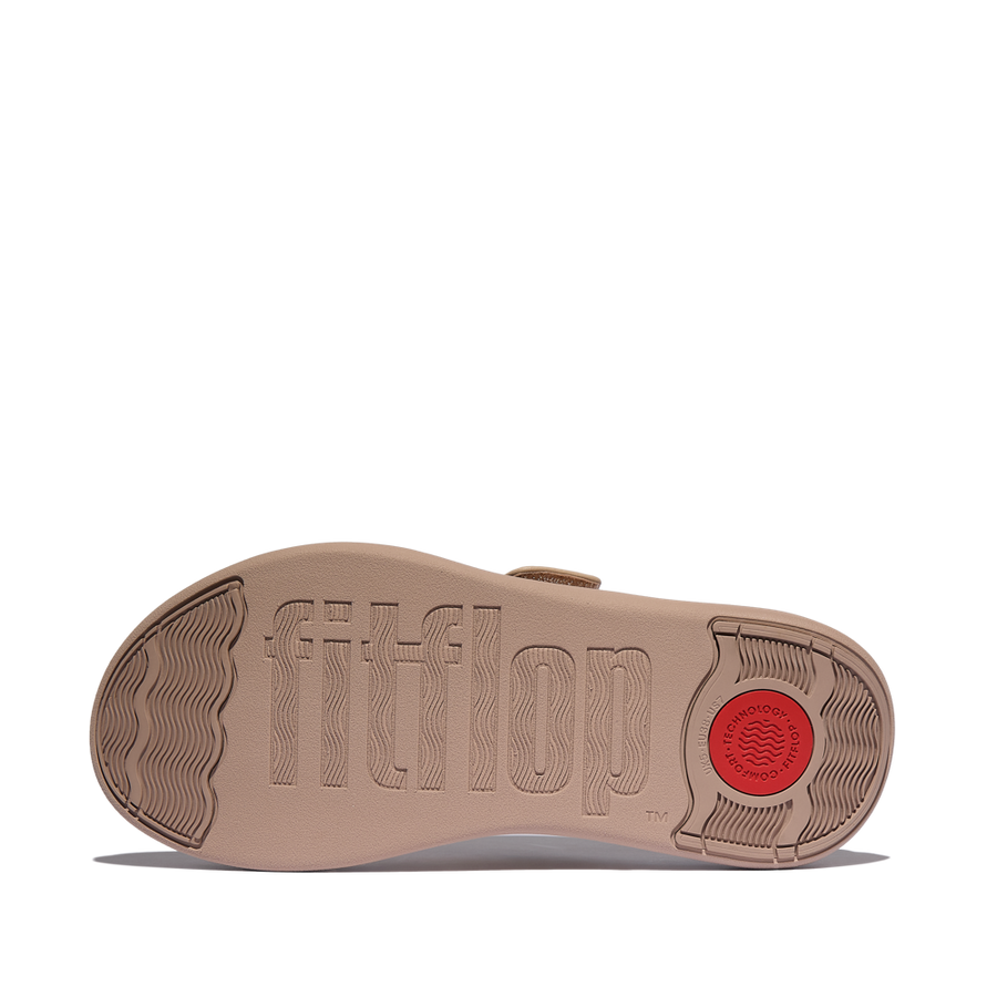 FitFlop - F-Mode Go Adjustable Flatform - Classic Beige - Sandals