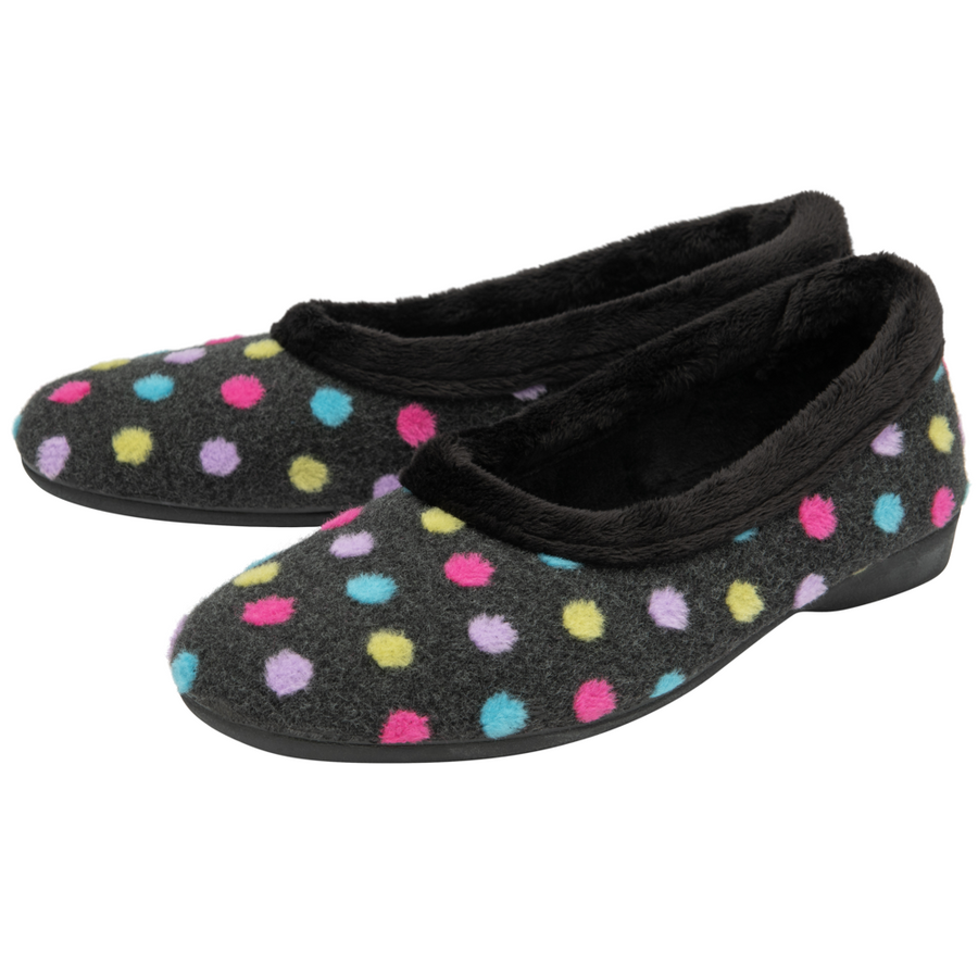 Lotus - Geri - Black - Slippers