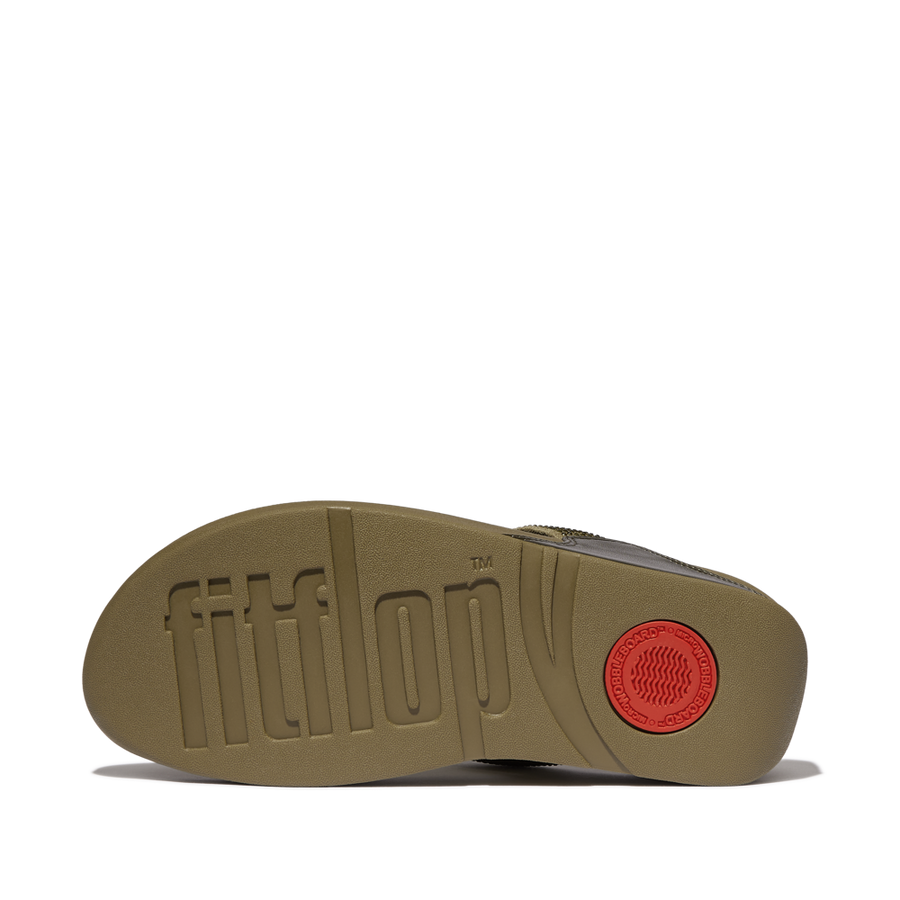 FitFlop - Lulu Crystal Embellished Toe-Post - Metallic Camo-Green - Sandals