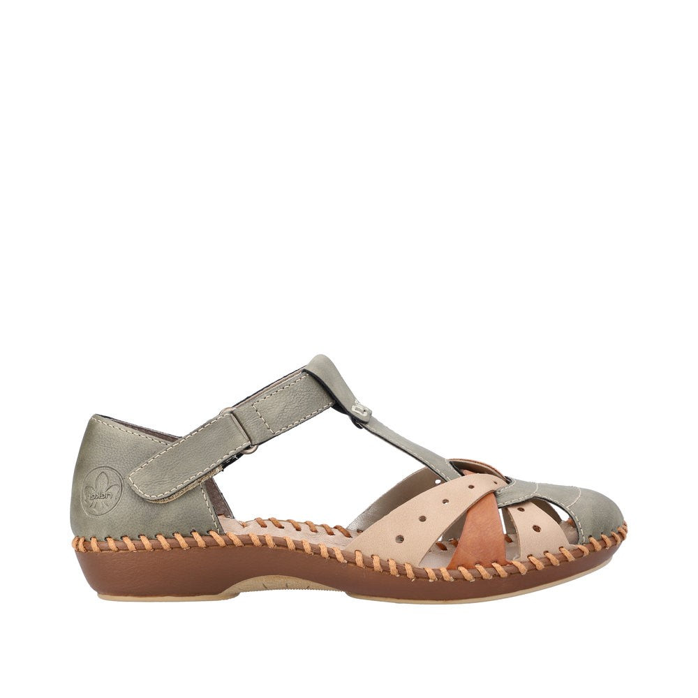 Rieker - M1655-54 - Olive/Beige/Cayenne - Shoes