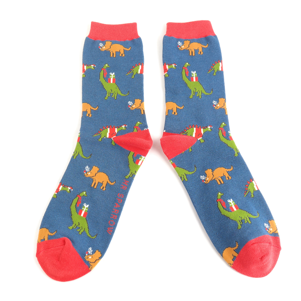 Miss Sparrow - Mr Sparrow Jolly Jurassic - Navy - Socks