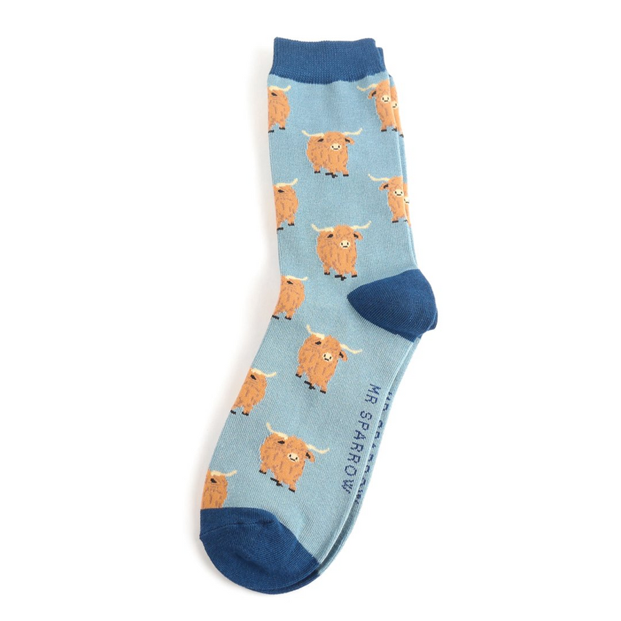 Miss Sparrow - Mr Sparrow Highland Herd - Blue - Socks